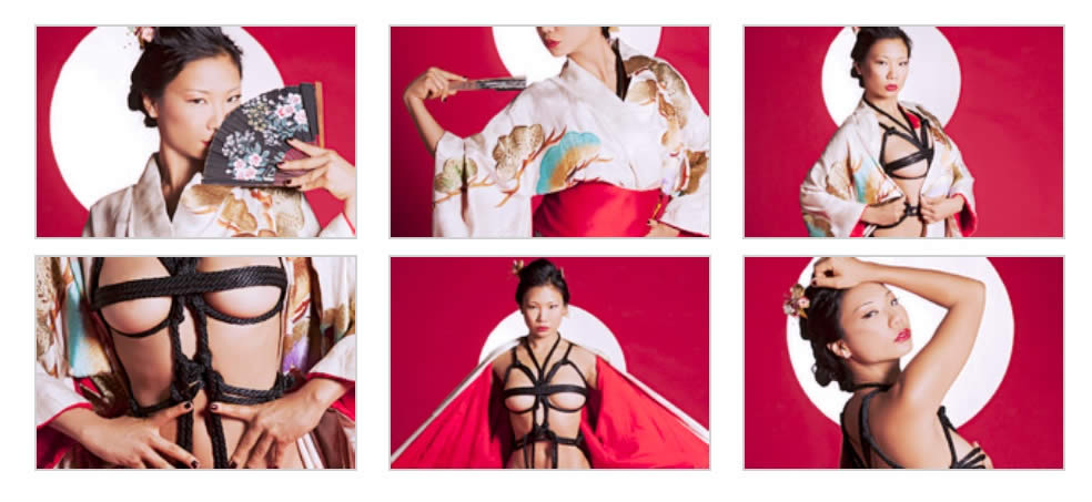 busty japanes nude model hiromi oshima is playboy playmate 2004 red geisha outfit